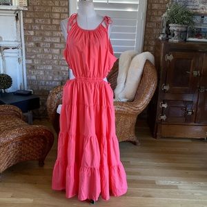 J.Crew HARBOUR SIDE Cutout  BI551 PLUS MAXI DRESS XXL NEW
